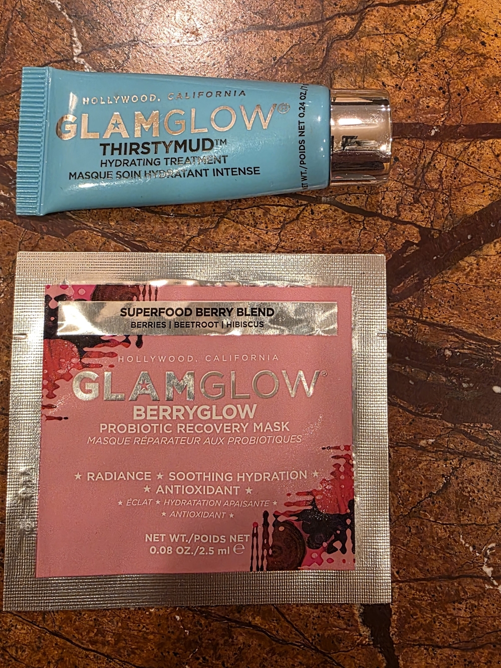 GLAMGLOW Thirstymud Tube & Berryglow Sachet - Sample Size